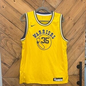 Swingman-Classic Edition Kevin Durant -Nike Warriors Yellow Basketball Jersey